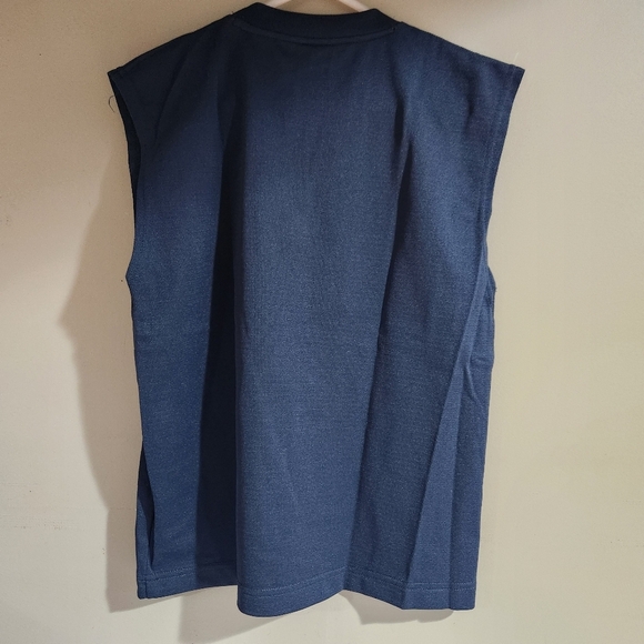 Vintage Nike No Sleeve Kids Baseball Size 6 Orange And Blue - Picture 3 of 3